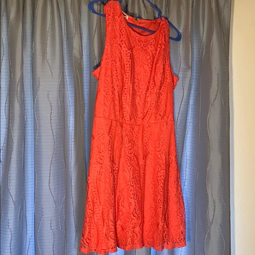 Coral dress